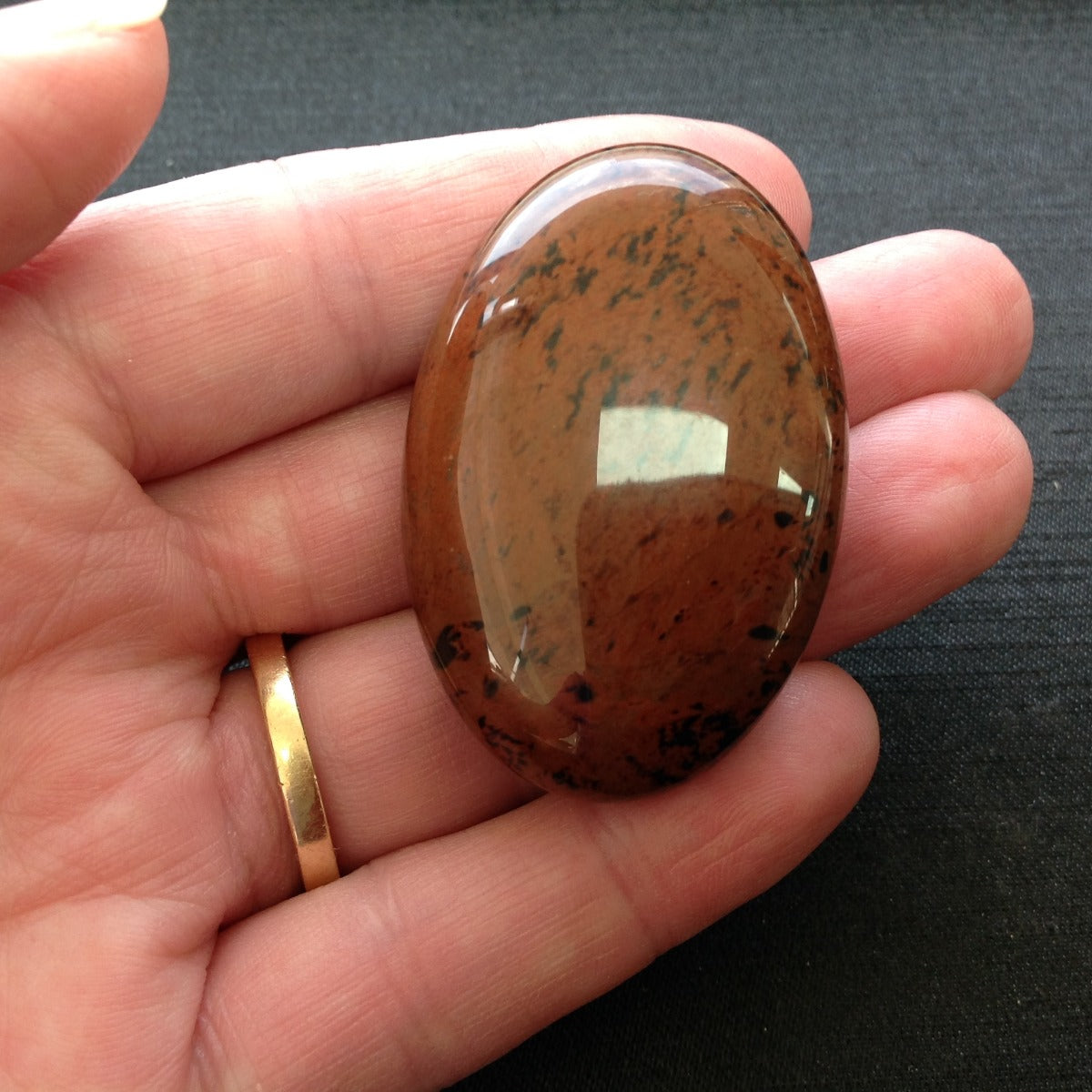 Palm Stone - Mahogany Obsidian 3cm Palm Stone - Mahogany Obsidian 3cm